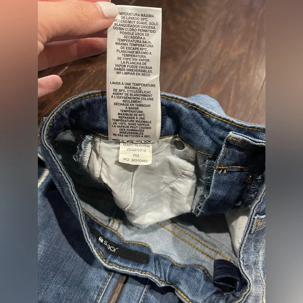 Joes Jeans Girl denim Crop Stretch Raw Hem size 10